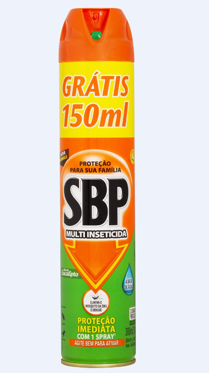 Inseticida Aerosol SBP 300ml Grátis 150ml