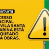 Acesso principal à Cooperoque está bloqueado para obras