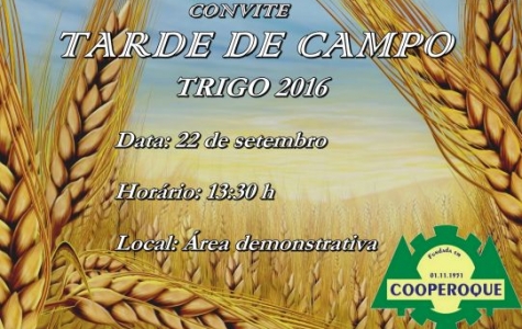 Convite Tarde de Campo Trigo